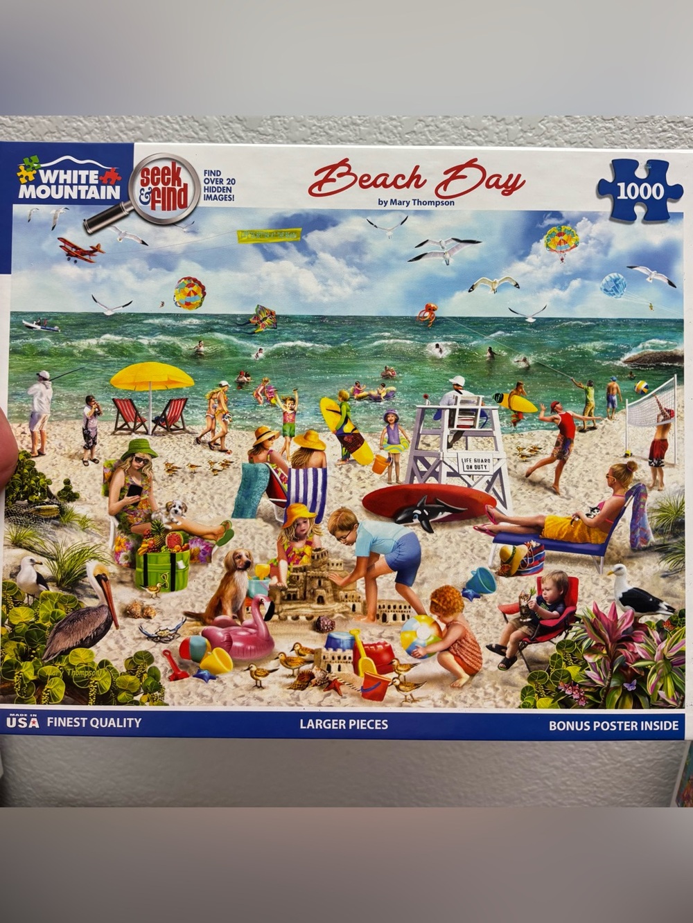 White Mountain 1000 Piece Puzzle, “Beach Day”
